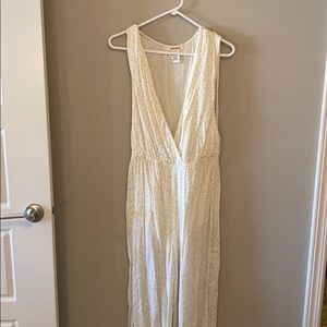 Deep v jumpsuit